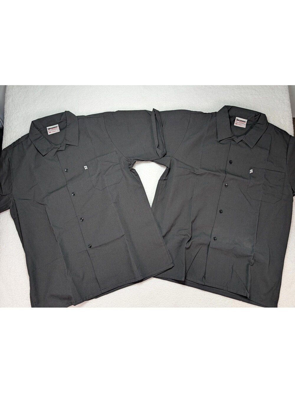 Uncommon Threads Classic Utility Kitchen Short Sleeve Black Size Medium Lot of 2